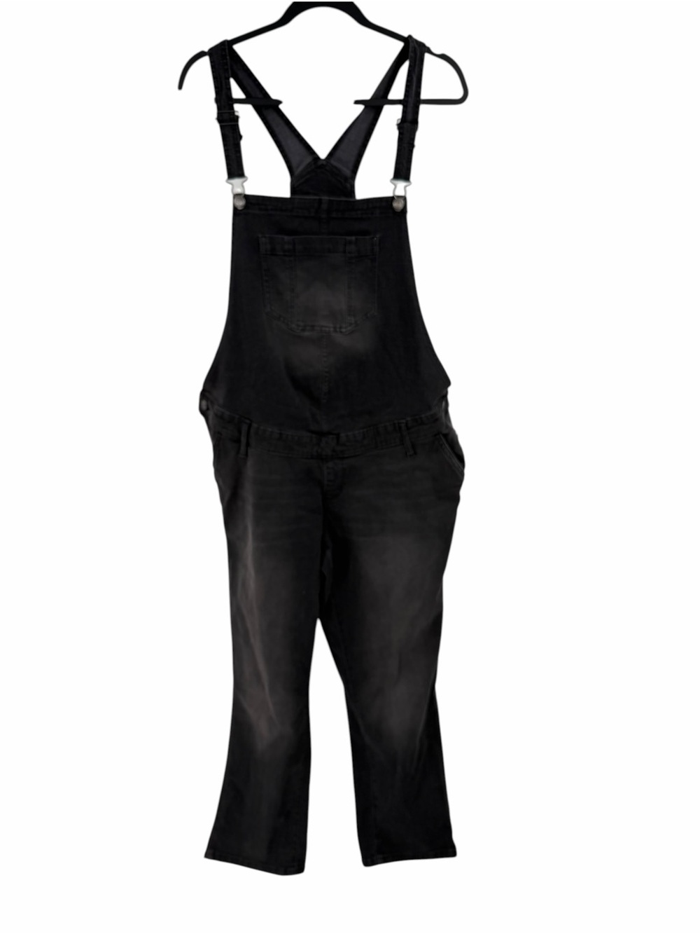 Sonoma Women's Washed Black Denim Overalls Large Maternity New with tags